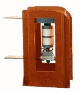 Cutaway view of replacement vacuum interrupter pole assembly